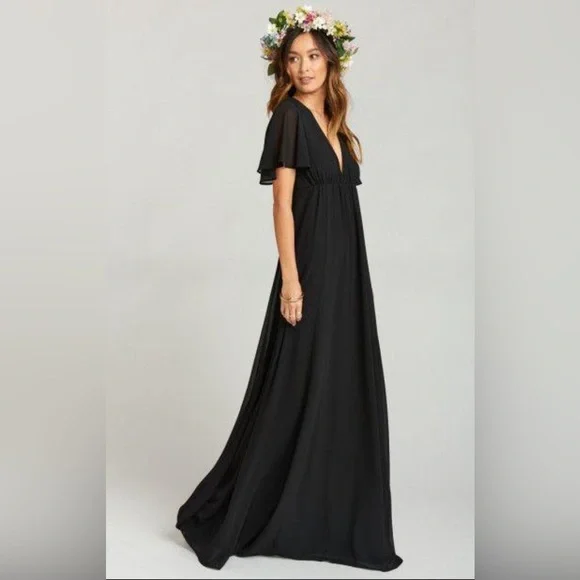 Show Me Your MuMu Dresses Show Me Your Mumu Black Chiffon